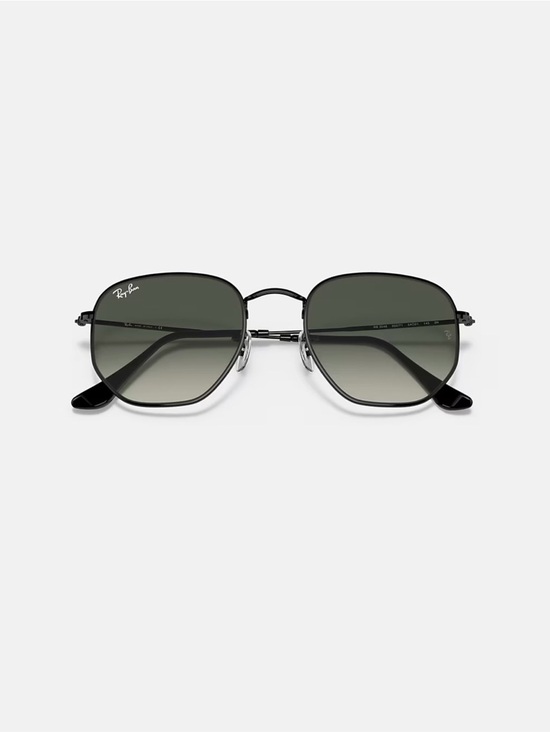 Ray-Ban Hexagonal Flat Sunglasses Black Frame 
RB 3548 002/71